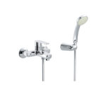 (klint) art.142210 external bath mixer with hand shower and flexible hose m 1,50