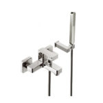 (tono) art.144210 external bath mixer with hand shower and flexible hose m 1,50