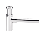 Siphon rond chromé