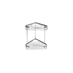Etagere d'angle double 18x18