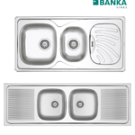 Evier inox banka