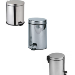 Poubelle inox a pedale