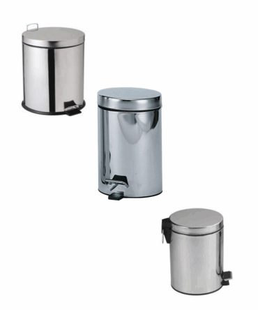 Poubelle inox a pedale