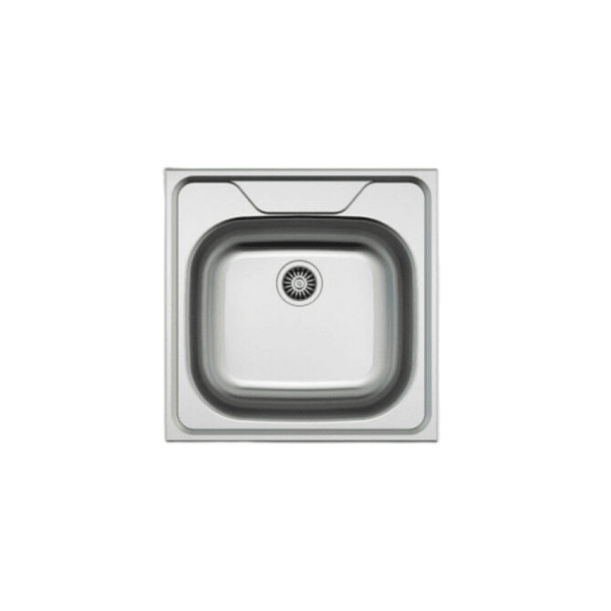 evier inox roco style 480x480mm 1 bacs plus siphon