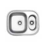 Evier inox roco style 480x620mm 1 bacs plus siphon